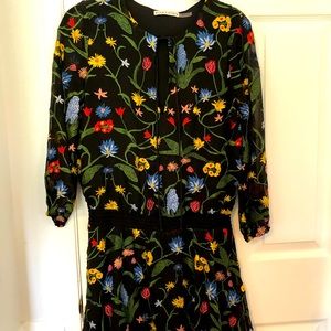 Alice + Olivia embroidered dress